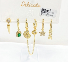 Earrings Set Gold