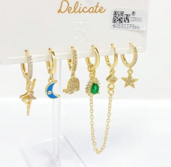 Earrings Set Gold