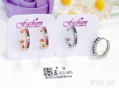 Earrings Artificial Gemstones Color Matching