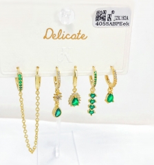 Earrings Set Gold