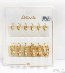 Earrings Gold Irregular