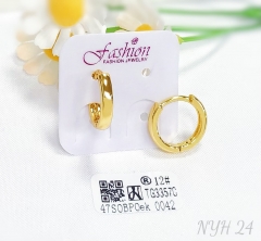 Earrings polished gold