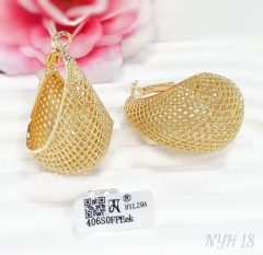 Earrings Gold Hollow