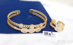 Bracelet Ring  Set Gold