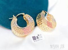 Earrings Colorblock Hollow