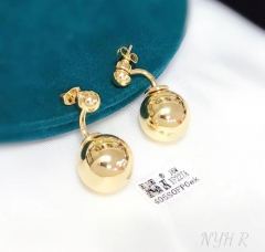 Earrings Gold Polished