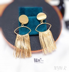 Earrings Gold Tassel