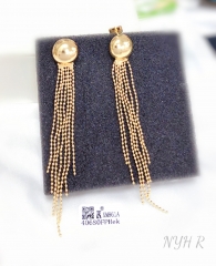 Earrings Gold/Silver Tassel