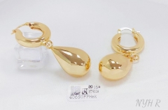 Earrings Gold Polished