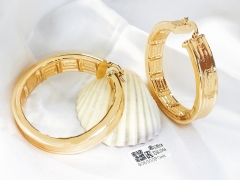 Earrings Gold Polished