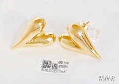 Earrings Gold Polished