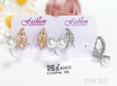 Earrings Pearl Gold Silver