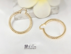 Earrings gold irregular