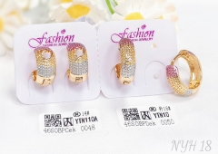 Earrings Colorblock Hollow