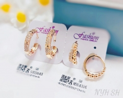 Earrings Gold Copper