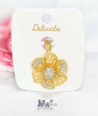 Pendant golden flower popular style