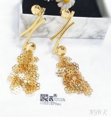 Earrings Gold Silver Irregular