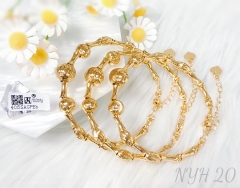 Bracelet gold beads