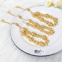 Bracelet gold beads