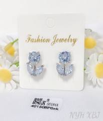 Earrings Silver Zirconia