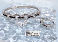 Bracelet Ring Silver/Gold Irregular Set