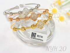 Bracelet Gold Silver Rose Gold Four-Leaf Clover