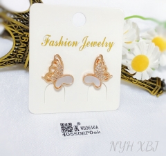 Earrings Gold Butterfly