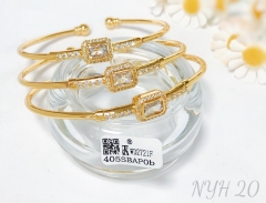 Bracelet Gold Artificial Gemstone Set