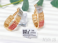 Earrings colorblocked irregular