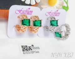 Earrings Gold/Silver Artificial Gemstones