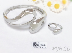 Bracelet Ring Set Gold/Silver Polished