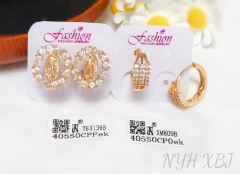 Earrings gold irregular