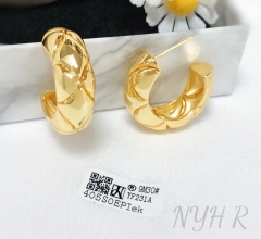 Earrings Gold Polished