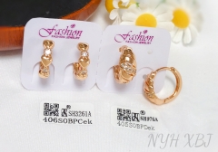 Earrings Gold Silver Irregular