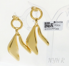 Earrings Gold Polished