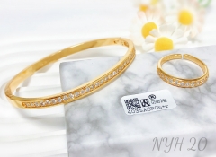 Bracelet Ring Set Gold