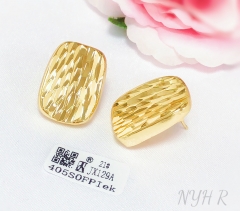 Earrings Gold Polished