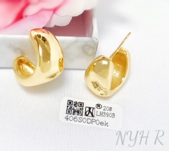 Earrings Gold Polished