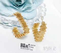 Earrings Gold Irregular