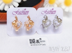 Earrings Gold/Silver Heart Shape