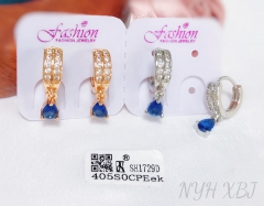 Earrings Gold/Silver Artificial Gemstones