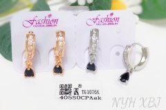 Earrings Artificial Gemstones Gold Silver