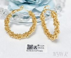 Earrings Gold Irregular