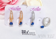 Earrings Gold/Silver Artificial Gemstones