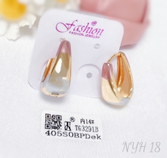 Earrings Colorblock Polished