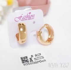 Earrings Gold Polished