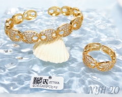 Bracelet and ring set Gold/Silver All-match