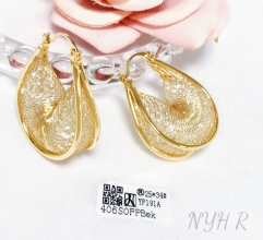 Earrings Gold Translucent