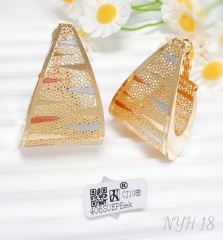 Earrings Hollow Gold