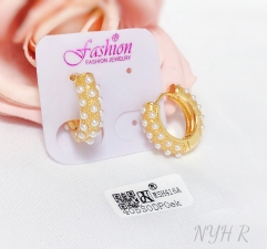 Earrings Gold Pearl